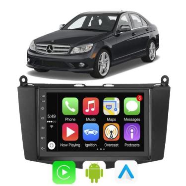 Imagem de Kit Central Multimidia Android Auto Carplay C180 K C200 K 2007 2008 20