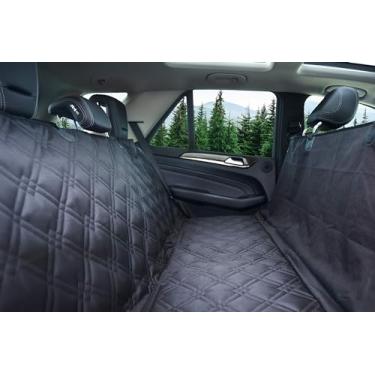 Imagem de Capa de assento de carro para cães Bulldogology para assento traseiro 147.3 cm x 142.2 cm capa de assento para animais de estimação SUV - capa de assento para cães - protetor de banco traseiro - rede