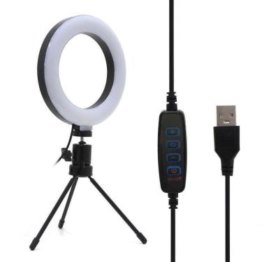 Imagem de Right Light Ring 16 Cm Led + Tripé 16 Cm Youtuber Tic Toc