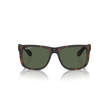 Imagem de Óculos de Sol Ray-Ban Polarizado Justin 0RB4165 865/9A Tam 55 / Marrom - Lentes Verde