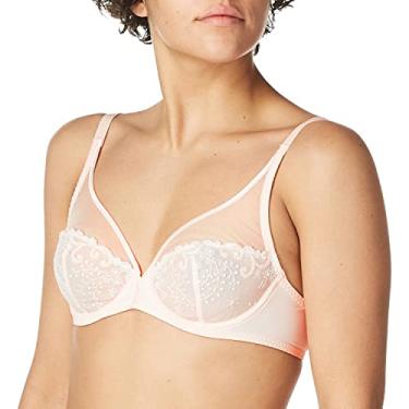 Imagem de Simone Perele Delice Sheer Plunge Feminino, Blush, 32F