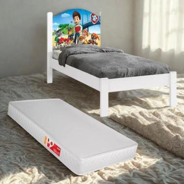 Imagem de Cama Solteiro Personagens Com Colchão D20 Incluso MDF Resistente - Any