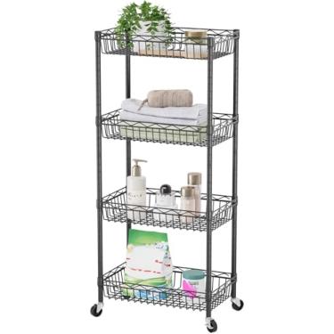 Imagem de SINGAYE Prateleira de armário ajustável de metal para lavanderia, banheiro, cozinha, armazenamento doméstico, pequeno rack de despensa