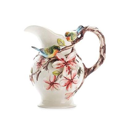 Imagem de CUTPOIY Vaso decorativo moda moderna grande jarro de cerâmica continental flor grande flores hidropônicas flores grandes