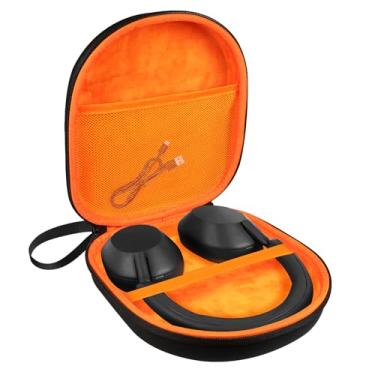 Imagem de LVKAYCE Capa de fone de ouvido compatível com JBL Tune 510BT/520BT/670NC Live 460NC, com Sony WH-CH520/510 capa portátil de viagem para fones de ouvido intra-auriculares (laranja)