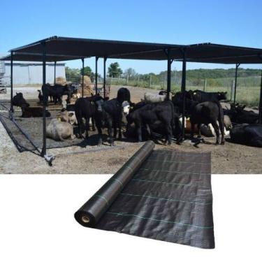 Imagem de Tela de Sombreamento 100% Proteção 4x8 Ideal para Gado, Cultivo Áreas 