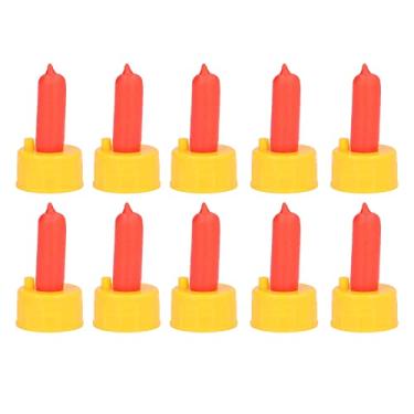 Imagem de Estink 10 Pçs Garrafa de Cabra Mamilos Cabra Enfermagem Mamilo Alimentador de Leite de Silicone Com Buraco de Ventilação Bola de Aço para Cordeiros Cães Potros órfãos Pequenos Animais