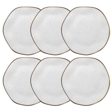 Imagem de Conjunto de Pratos Rasos 06 Peças Ryo Maresia Oxford