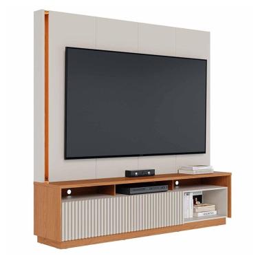 Imagem de Estante Home Theater Jordão Off White Freijó - Colibri