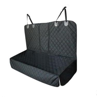 Imagem de nuoozy Capa de assento de carro para cachorro para banco traseiro, protetor de assento traseiro para cães de estimação, banco traseiro impermeável antiderrapante serve para apoio de braço médio para a