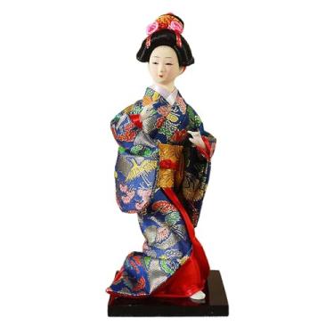 Imagem de Kimono Dolls Ethnic Japanese Geisha Dolls 9" Deocration Ornament, Miniature Figurines Girl Statue for Desktop Home Women Girl, Style C/102(Style B)