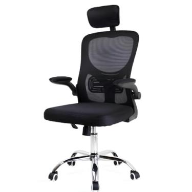 Imagem de Cadeira de Escritório Presidente Ergonômica Premium Momo Design, Reclinável, Preta, com Apoio Lombar, Encosto de Cabeça e Braços Retráteis