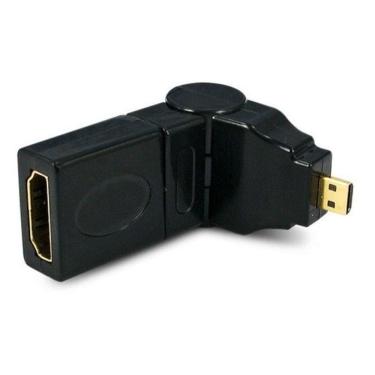 Imagem de Adaptador Hdmi Fêmea Para Micro Hdmi Macho 360º