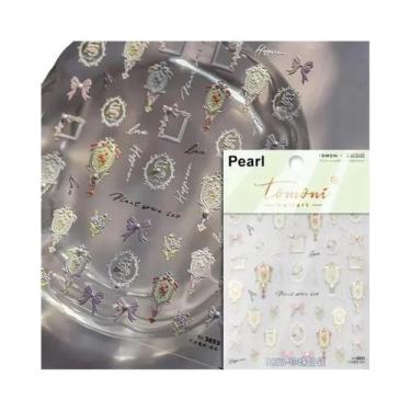 Imagem de Adesivos De Unha 5D Com Glitter De Vidro: Decoração Artística De Alta 