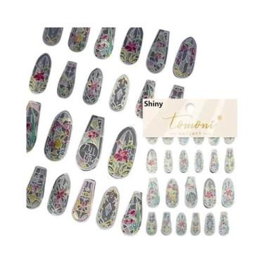 Imagem de Adesivos De Unha 5D Com Glitter De Vidro: Decoração Artística De Alta 