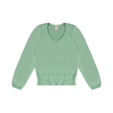 Imagem de Blusa Feminina Manga Longa Lecimar em Crepe Viscose-Feminino