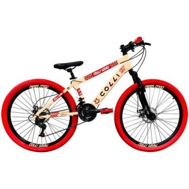 Imagem de Bicicleta Aro 26" Colli Grau Freio a Disco 21 Marchas, 26", Bege