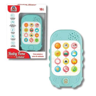 Imagem de Brinquedo Baby Fone Celular com Som e Luz +18 Meses Braskit - 6007