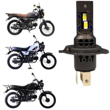 Imagem de Lâmpada de Led H4 Pk20 Farol Alto e Baixo Moto Shineray Super Branca E