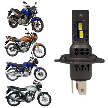 Imagem de Lâmpada Farol Moto Honda CG150 160 UltraLed Headlight H4 Nano Pk20 Per