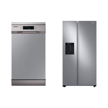 Imagem de Lava-louças 10 Serviços 127V + Geladeira Side by Side RS60 Inox 127V 6