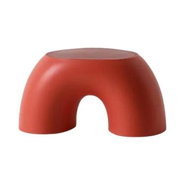 Imagem de Banquinho Infantil De Plástico Arco-Íris Com Assento De Segurança Para