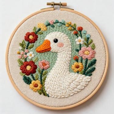 Imagem de Kit DIY de Punch Needle 20x20 cm  Kit Inicial de Bordado - Marca Própr