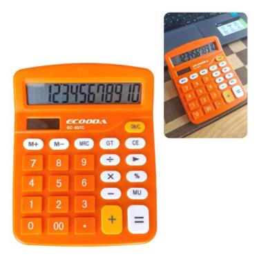 Imagem de Calculadora 12 Digitos Grande Mesa Balção Escritório Comercial - Ecood