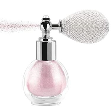 Imagem de MAEPEOR Spray de glitter corporal – 5 cores Shimmer Sparkle Powder Glitter alto brilho para rosto, corpo e cabelo (60 g, T03 rosa nude)