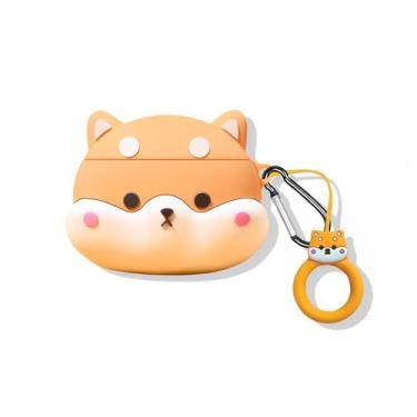 Imagem de SKPY Capa robusta à prova de choque com design de desenho animado 3D compatível com JBL Vibe Beam/Vibe 200TWS silicone macio com mosquetão anel antiperda para meninos, meninas, mulheres e homens