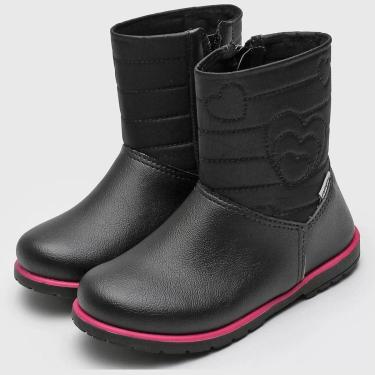 Imagem de Bota Infantil Pampili Preto Corações-Feminino