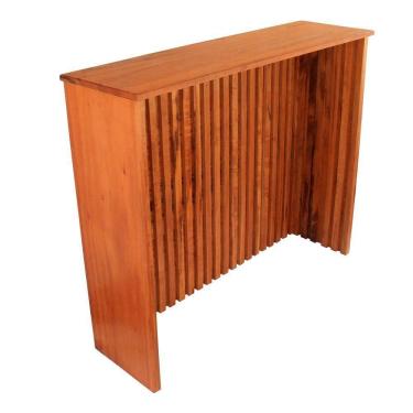 Imagem de Balcão Aparador Painel Ripado 1,2m - Madeira Maciça