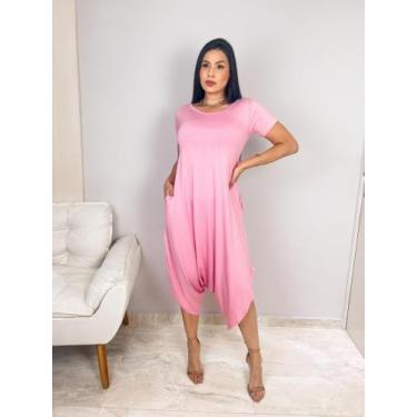 Imagem de Macacao saruel com bolso confortavel - MALUKAKA, Rosa, M