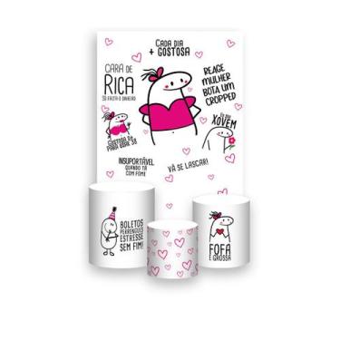 Imagem de Painel De Festa Vertical 1,50 x 2,20 + Trio De Capas Cilindro - Flork 