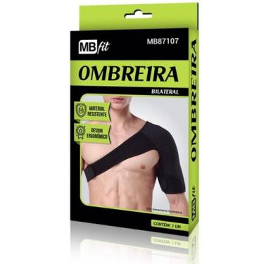 Imagem de Protetor Ombro Ombreira Suporte Clavícula Neoprene Bilateral - Mbfit, 
