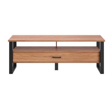 Imagem de Rack para TV Até 55 Polegadas 1 Gaveta Industrial Freijó/Preto - Dalla