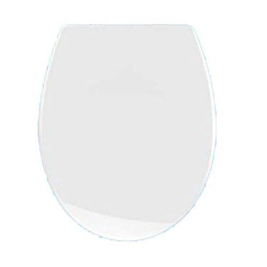 Imagem de Assento sanitário universal estilo o/v/u, tampa de vaso sanitário estilo ureia-formaldeído, montado na parte superior, fácil de instalar, branco-448 * 371mm