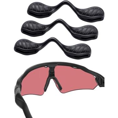 Imagem de Acefrog Almofadas de nariz atualizadas para Oakley Radar Path, Radar Edge, RadarLock Path, Radar EV Path, Radar EV Pitch, Óculos de sol Radar Pace, 3 peças de substituição de peça de nariz push-in,