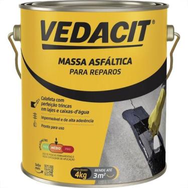 Imagem de Otto Vedacit Massa Asfaltica Carbolastico - 4Kg.