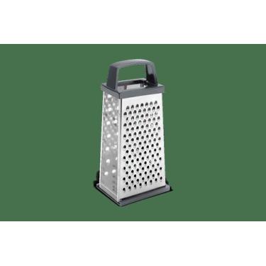 Imagem de Ralador 4 Faces Com Visor Brinox Top Pratic 20,5 cm Preto