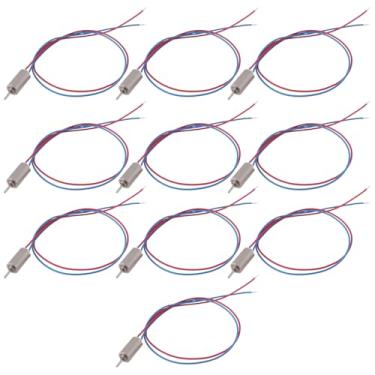 Imagem de Create idea 10 peças DC 4,5 V 0,12 A 0,12 W 32250 RPM micro motor sem núcleo adequado para instrumentos de precisão, equipamentos automotivos, eletrodomésticos (4 x 8 mm)