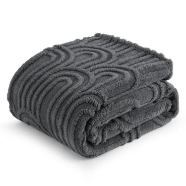 Imagem de Cobertor Throw Bedsure Cinza - Supermacio e Aconchegante