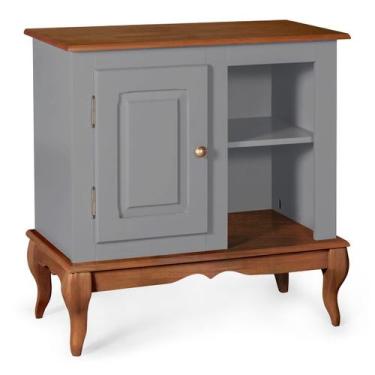 Imagem de Gabinete para Banheiro 1 Porta 2 Nichos e Pés Luiz XV Dália 3051 Linz 