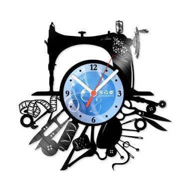 Imagem de Relógio De Parede Disco Vinil Profissões - Fina Costura - VPR-060 - Mo