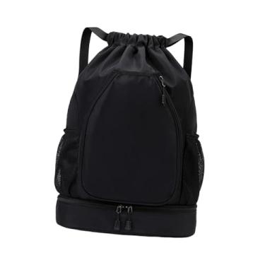 Imagem de Colaxi Mochila de tênis, mochila esportiva, bolsa multifuncional de badminton com compartimento de sapatos para squash raquet badminton racquet, Preto