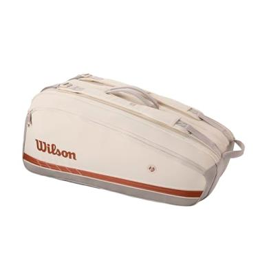 Imagem de Raqueteira Wilson Roland Garros X9 2025 Cor Creme