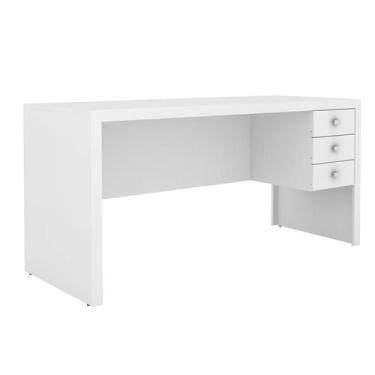 Imagem de Mesa Escritório com 3 Gavetas ME4113 Branco - Tecno - Tecno Mobile