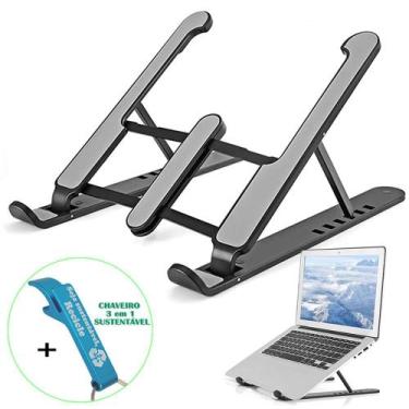 Imagem de Suporte para Notebook Tablet Dobrável Ajustável + Chaveiro CBRN18666 -