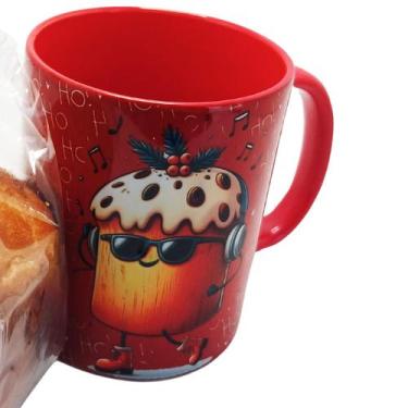 Imagem de Kit Canecas Decorativas Gente Que Ama Panetone + Chaveiro - Coleção Te