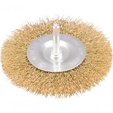 Imagem de Escova Circular Ondulado 4X1/2 Haste 1/4 Aço Carbono Laton